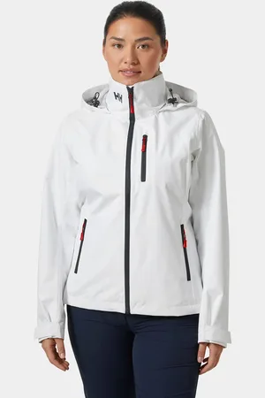 Helly Hansen Dam Crew Seglarjacka Med Huva 2.0 Vit L