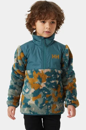 Helly Hansen Barn Champ Mellanlager Fleecejacka 1/2 Dragkedja Grön 116/6