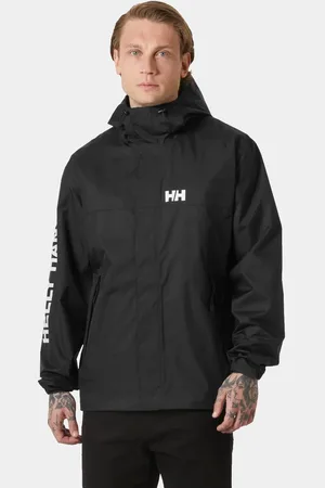 Helly Hansen Herr Ervik Helt Vattentät Regnjacka Svart 2XL