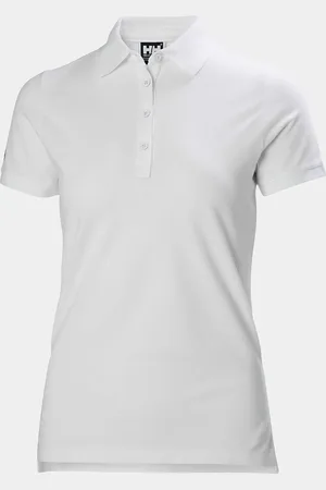Helly Hansen Dam Crew Pique 2 Polotröja I Bomull Vit L