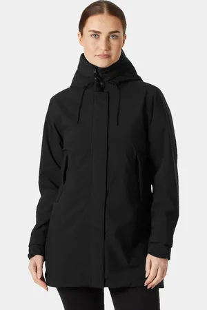 Helly Hansen Dam Victoria Mid Fodrad Regnjacka Svart S