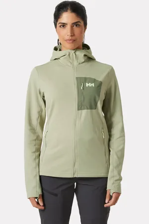 Helly Hansen Dam Versalite Fleecejackajacka Med Huva Grön L
