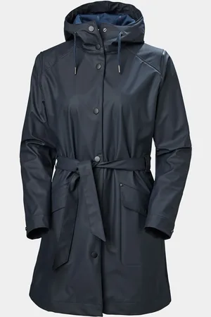 Helly Hansen Dam Kirkwall Ii Helt Vattentät Regnkappa Marinblå L