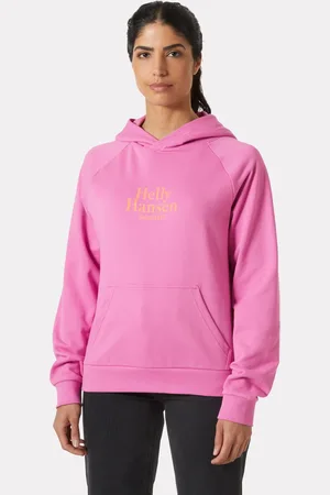 Helly Hansen Dam Core Luvtröja/munktröja Med Tryck Rosa L
