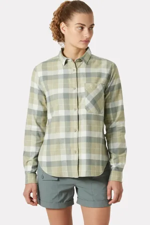 Helly Hansen Dam Lokka Organic Flanellskjorta Grön L
