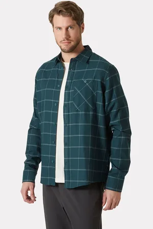 Helly Hansen Herr Aker Flannel Långärmad Tröja Grön 2XL