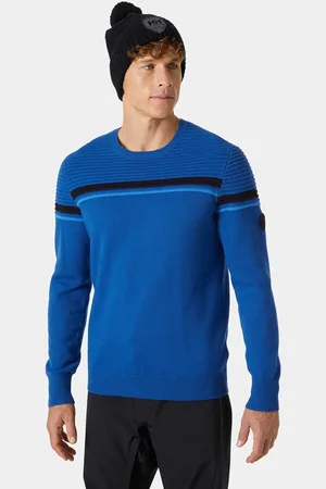Helly Hansen Herr Carv Stickad Tröja ​ Blå 2XL