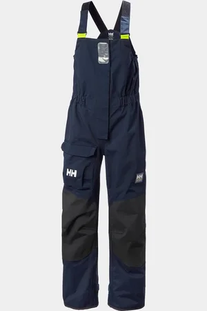 Helly Hansen Dam Pier Hängselbyxor Med Höga Midja Marinblå L