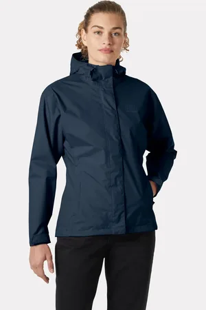 Helly Hansen Dam Seven J Jacka Andningsbar Regnjacka Marinblå L