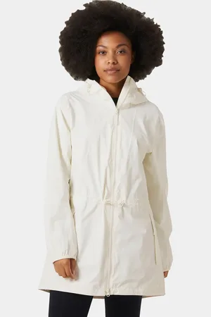 Helly Hansen Dam Essence Mellanlång Regnjacka Beige L