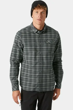 Helly Hansen Herr Classic Check Långärmad Flannelskjorta Grå M