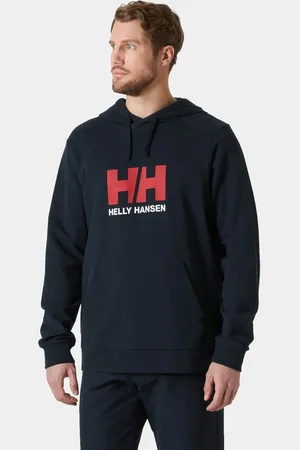 Helly Hansen Herr HH Logo Luvtröja/munktröja Marinblå 2XL