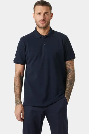 Helly Hansen Herr Crew Piké Snabbtorkande Polotröja Marinblå 2XL