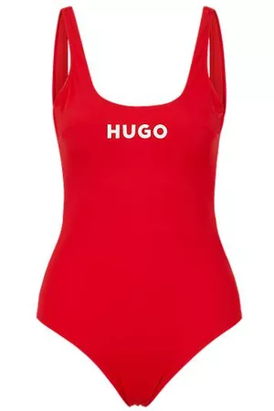 HUGO BOSS Super-stretch swimsuit with contrast logo