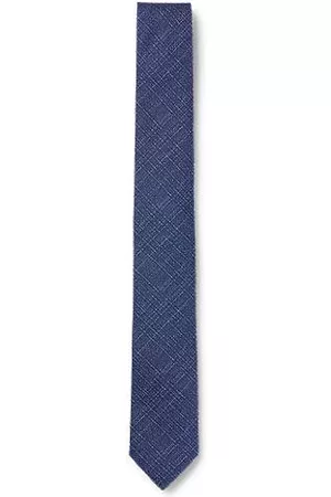 HUGO BOSS Hand-made tie in jacquard-woven pure silk