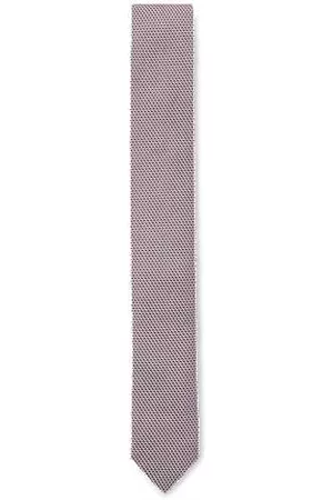 HUGO BOSS Micro-patterned tie in silk jacquard
