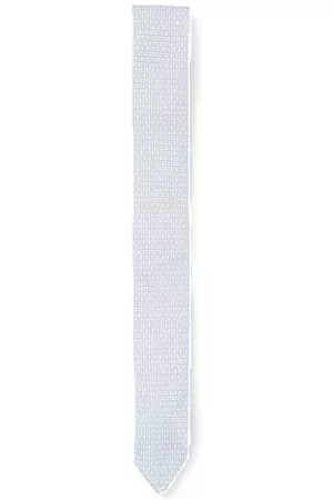 HUGO BOSS Man Slipsar - Printed tie in linen and silk