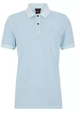 HUGO BOSS Man Pikétröjor - Slim-fit polo shirt in cotton piqué