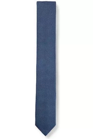 HUGO BOSS Micro-pattern tie in silk jacquard