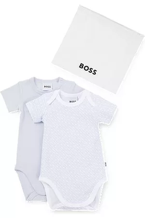 HUGO BOSS Baby Babyset - Two-pack of baby bodysuits with signature print