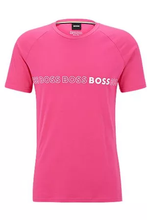 HUGO BOSS Man T-shirts - Slim-fit T-shirt with SPF 50+ UV protection