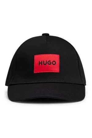 HUGO BOSS Kids' cap in cotton twill with red logo label