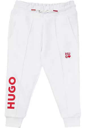 HUGO BOSS Flicka Träningsbyxor - Kids' tracksuit bottoms in French terry with logo details