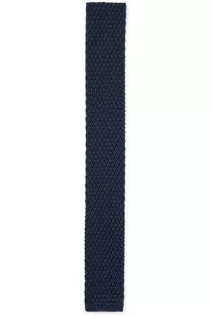 HUGO BOSS Man Stickade tröjor - Pure-silk tie with knitted jacquard structure