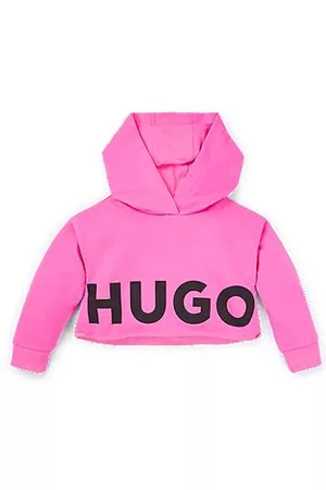 HUGO BOSS Flicka Hoodies - Kids' hoodie in French terry with logo details