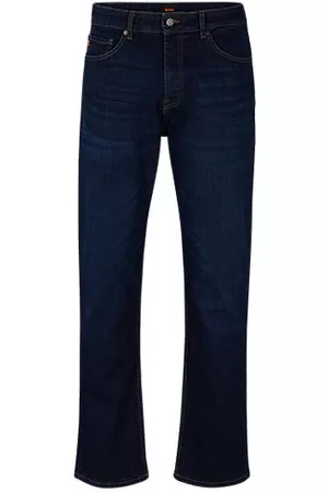 HUGO BOSS Man Straight jeans - Relaxed-fit jeans in blue super-stretch denim