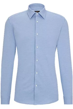 HUGO BOSS Man Skjortor - Slim-fit shirt in a cotton blend