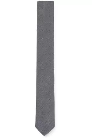 HUGO BOSS Man Slipsar - Micro-patterned tie in pure silk