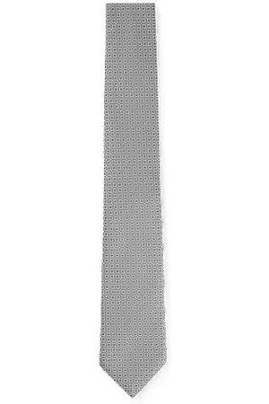 HUGO BOSS Man Slipsar - Patterned tie in pure silk