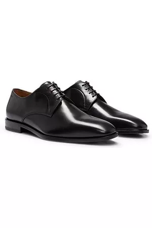 HUGO BOSS Man Fodrade skor - Leather Derby shoes with leather lining