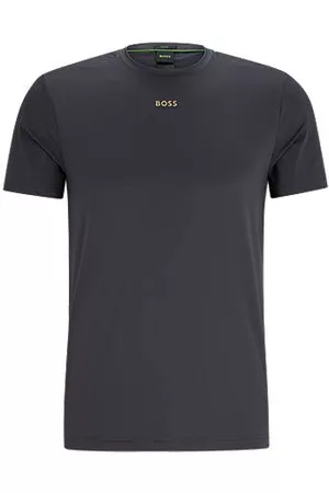 HUGO BOSS Man T-shirts - Slim-fit T-shirt with decorative reflective pattern