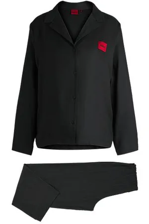 HUGO BOSS Relaxed-fit pyjamas with branded buttons