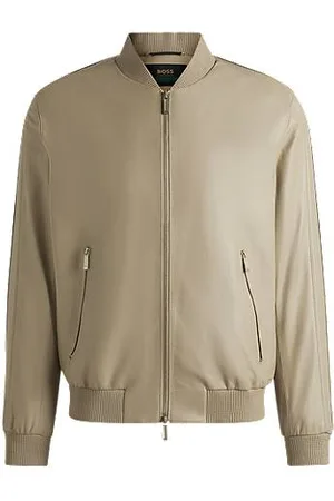 HUGO BOSS X ASTON MARTIN nappa-leather jacket with perforated details