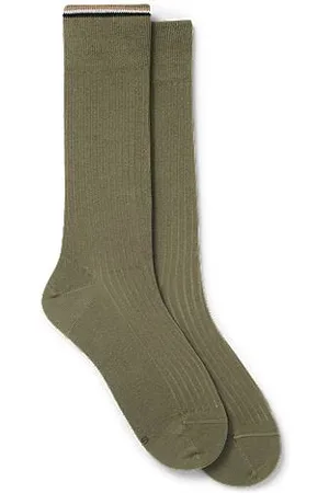 HUGO BOSS Two-pack of regular-length cotton-blend socks