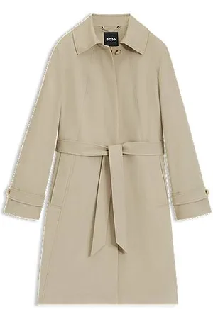 HUGO BOSS Water-repellent belted coat with detachable inner vest