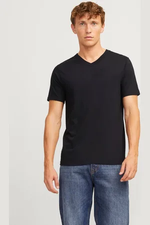 JACK & JONES 3-pack Enfärgat V-ringning T-shirt