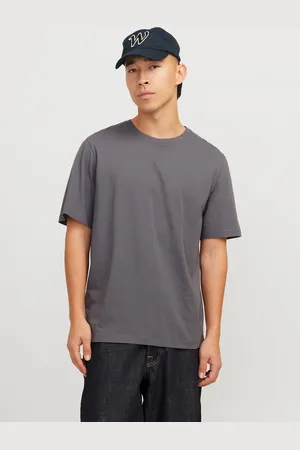 JACK & JONES Enfärgat O-ringning T-shirt