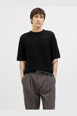 JACK & JONES Ränder Stickad T-shirt