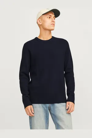 JACK & JONES Enfärgat Stickad Tröja
