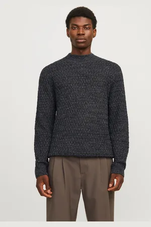JACK & JONES Enfärgat Stickad Tröja