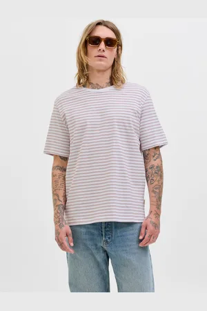 JACK & JONES Ränder Rundringning T-shirt