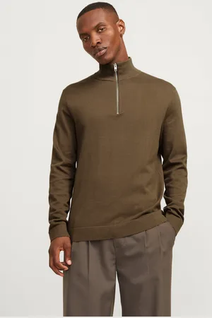 JACK & JONES Enfärgat Stickad Tröja