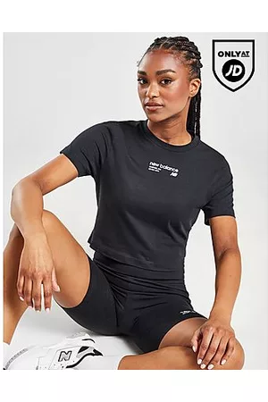 New Balance Kvinna T-shirts - Logo Slim T-Shirt