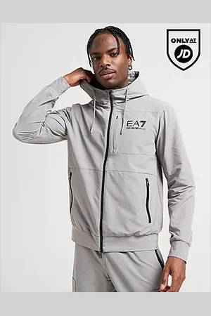 EA7 Woven Tech Full Zip Hoodie