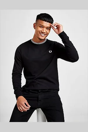 Fred Perry Twin Tipped Långärmad Tröja Herr
