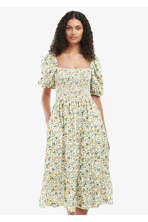 Barbour Kvinna Vita klänningar - Bloomfield Smock Dress